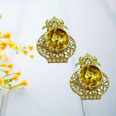 Brass Akhand Diya With Mirror (Kalash) - 2 PCS
